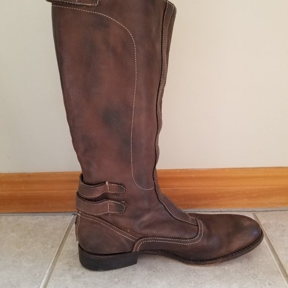 Brown Leather Motorcycle Boots Paul Smith X Triumph - Picture 4 of 5